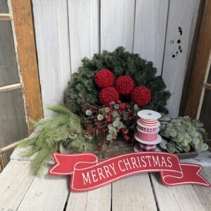Christmas at the Cottage Merry Christmas Wreath Supplies