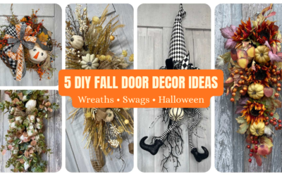 5 DIY Fall Door Decor Ideas: Wreaths, Swags & More