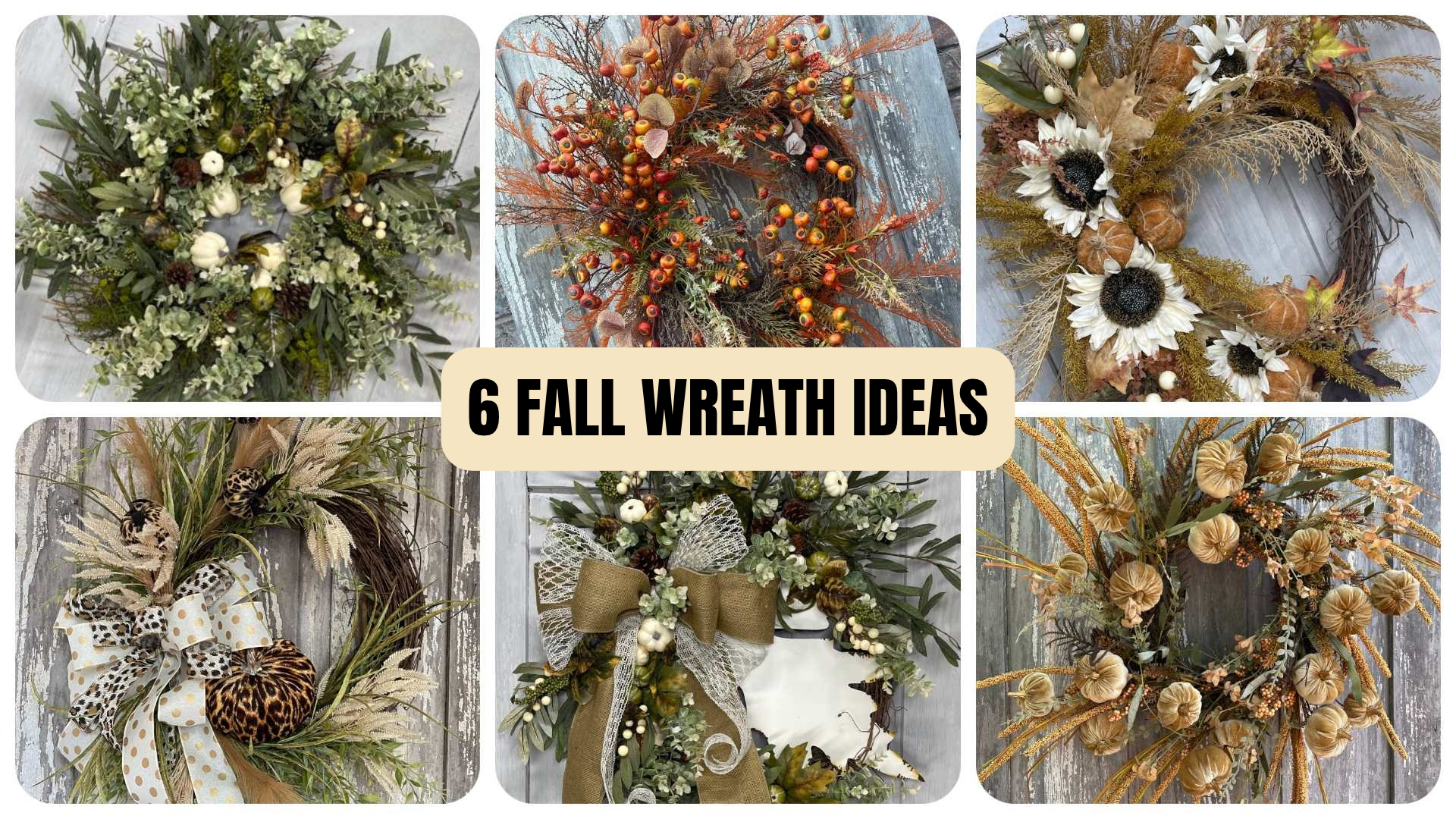 6 FALL WREATH IDEAS